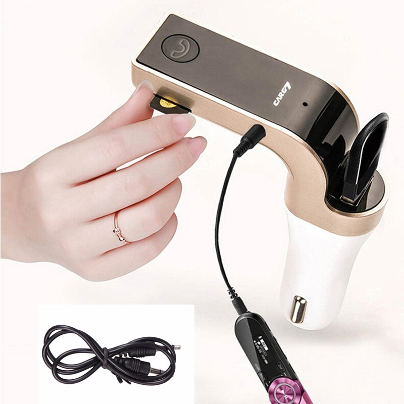 Автомобильный FM-передатчик Hands-Free 4-в-1 G7 с AUX и MP3-плеером