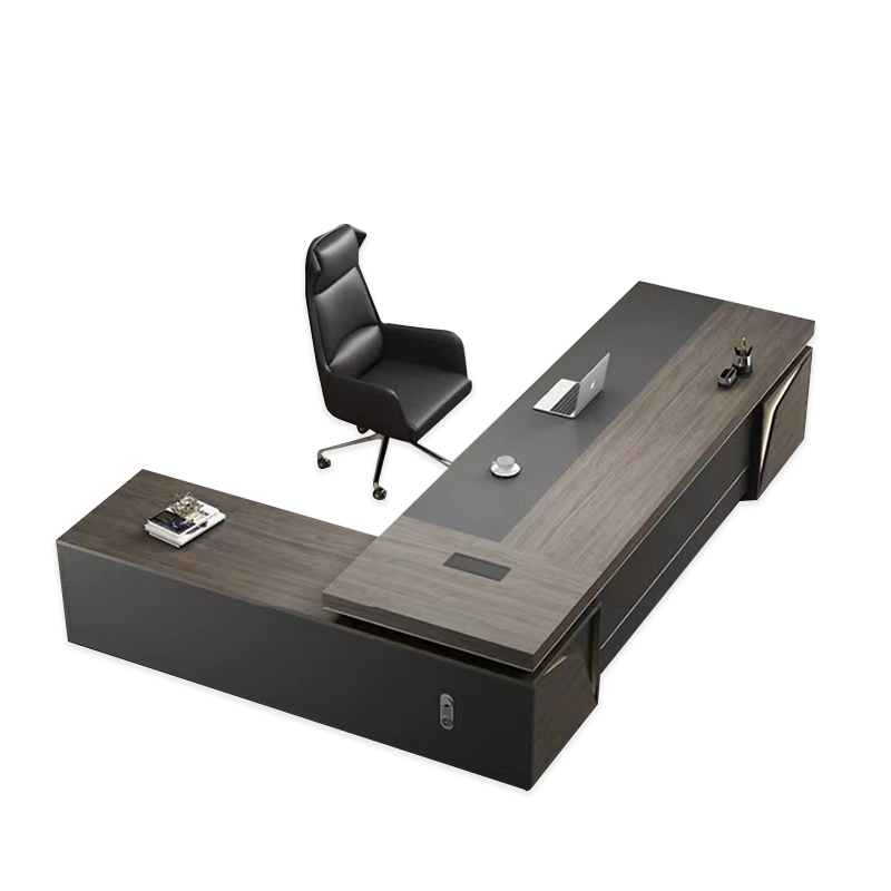 High End 2m L-Shaped Executive Office Desk for CEO