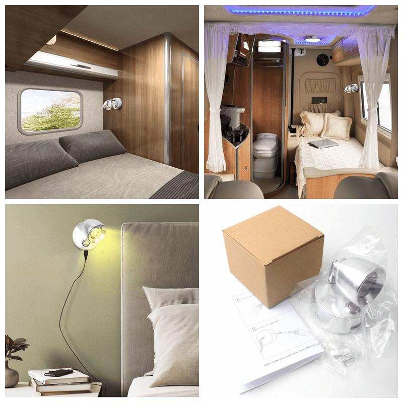 USB светодиодный светильник для автофургона с диммером 12В/24В