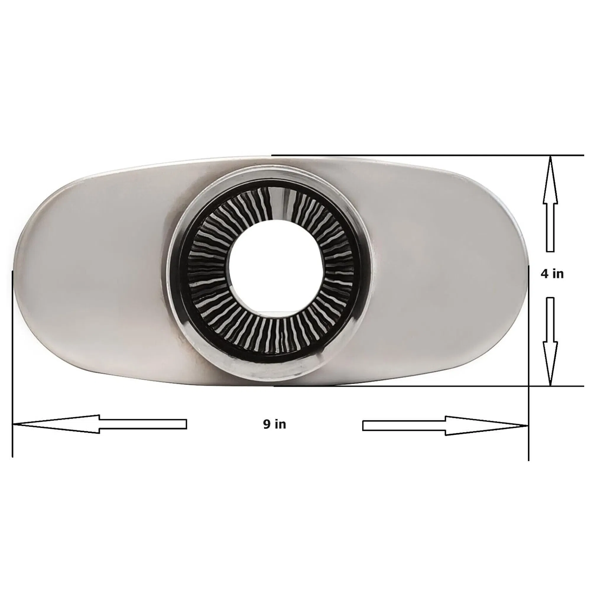 Глушитель универсальный 3" стальной, обратимый