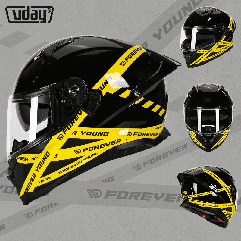 Factory Price Newly Designed ABS Motorcycle Helmet Full Face Helmet White and Red Agent with DOT