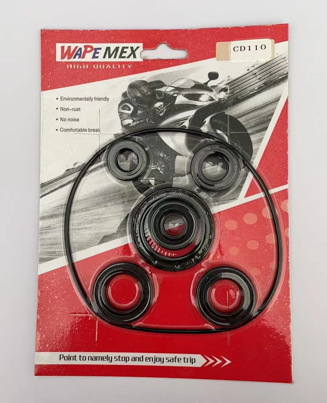 Motorcycle Spare Parts Scooter Motorcycle Engine Oil Seals Kits with O-Ring for CD110