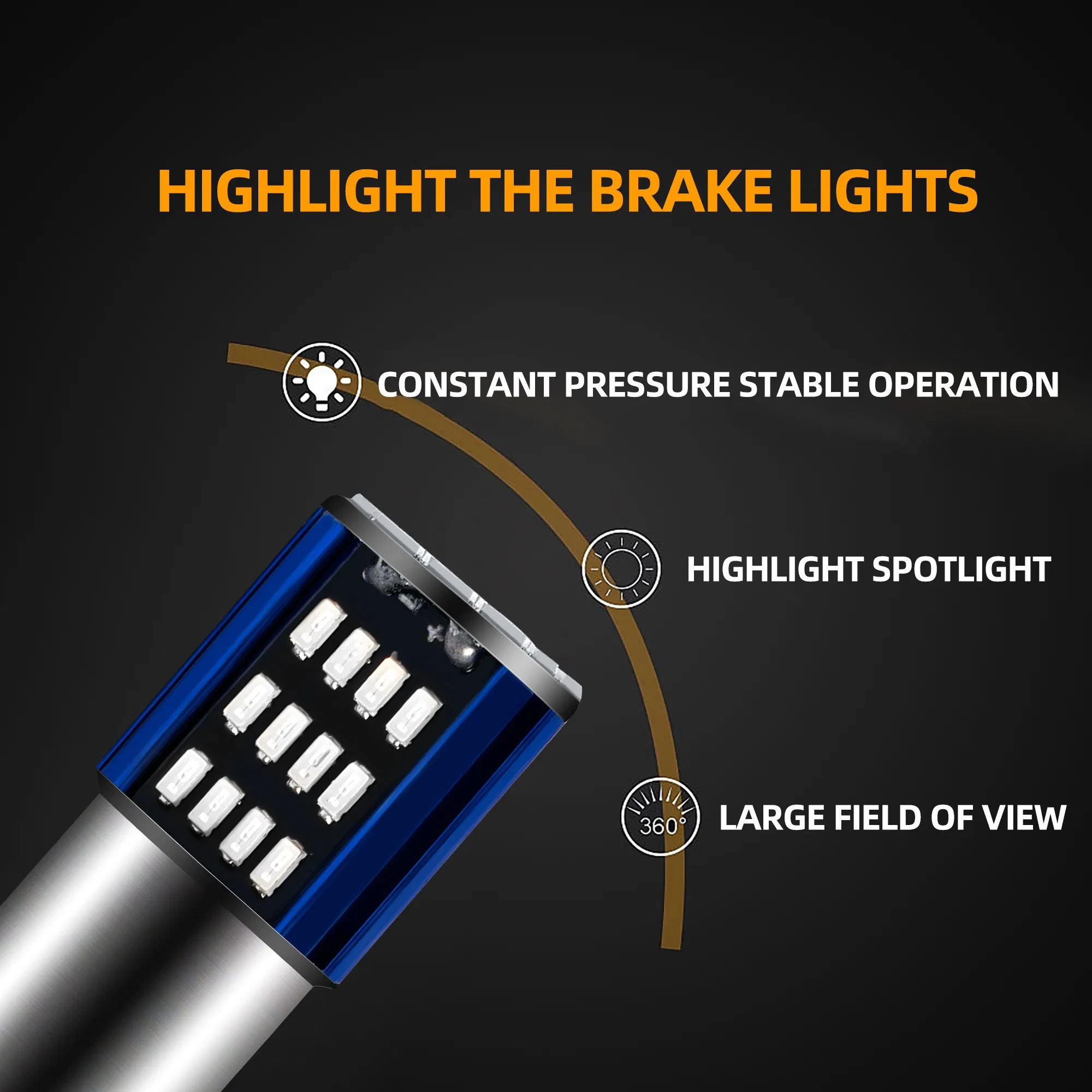 Светодиодные лампы 1157 3014 12V для стоп-сигналов