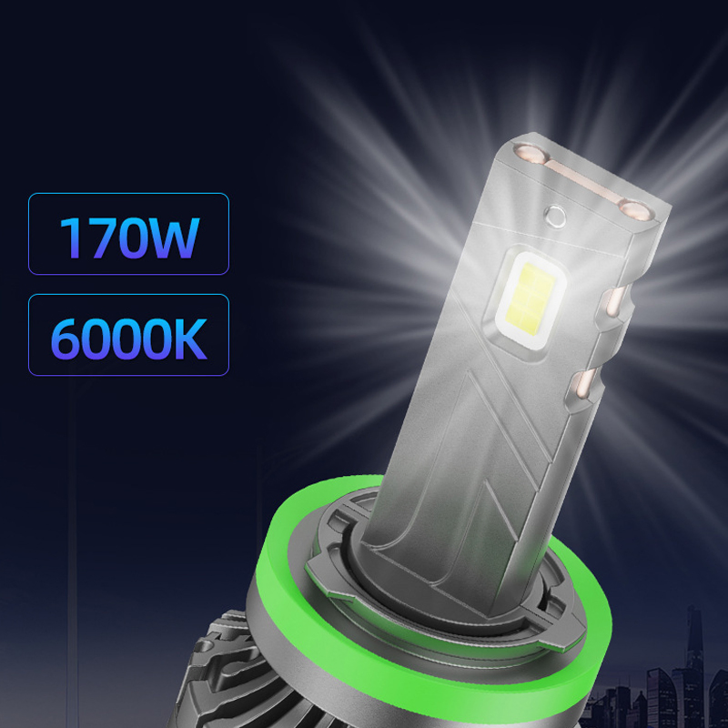 LED-фара H7 с двойной медной трубкой, 17000 лм