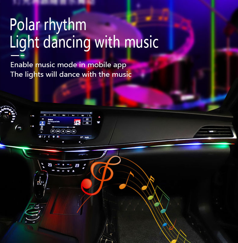 USB-лента для подсветки салона авто 1.2 м