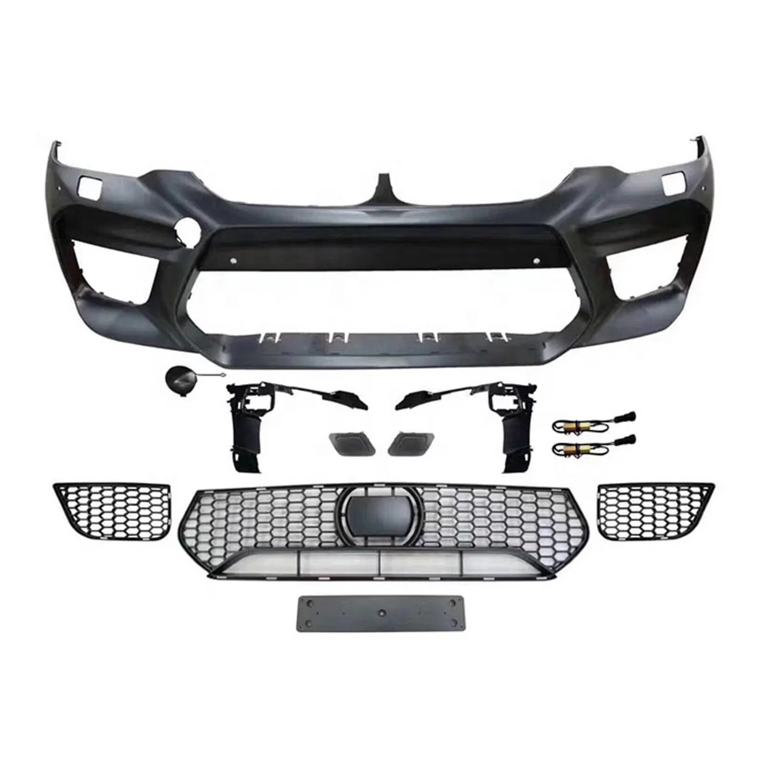 Hot Sale Wide Body Kit Old to New for BMW 5 Series G30/G38 Modified M5 F90 Lci Front Bumper with Grille