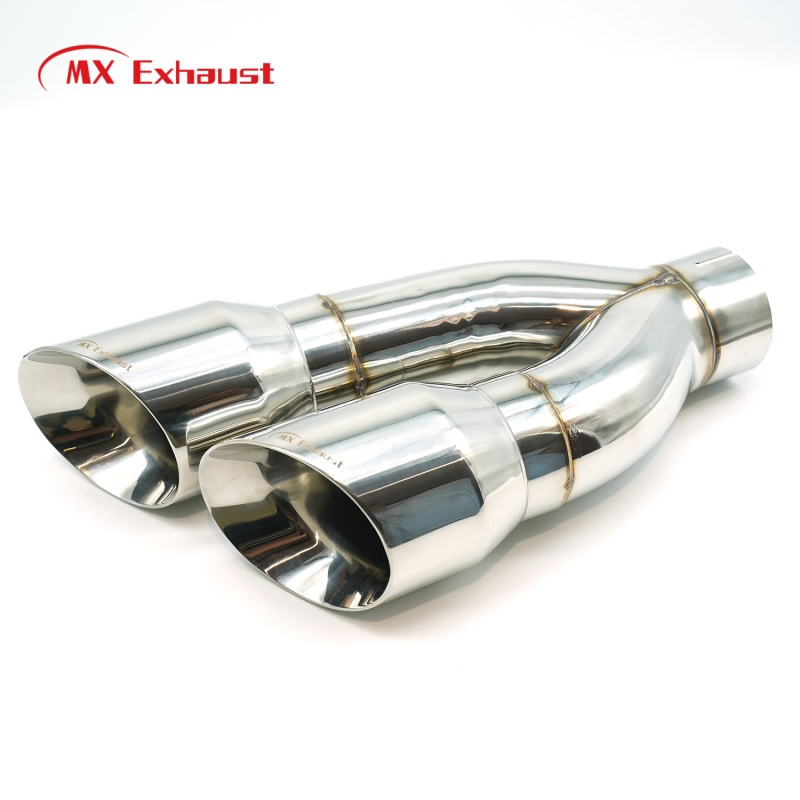 Наконечник выхлопной трубы MX Exhaust, хром/черный