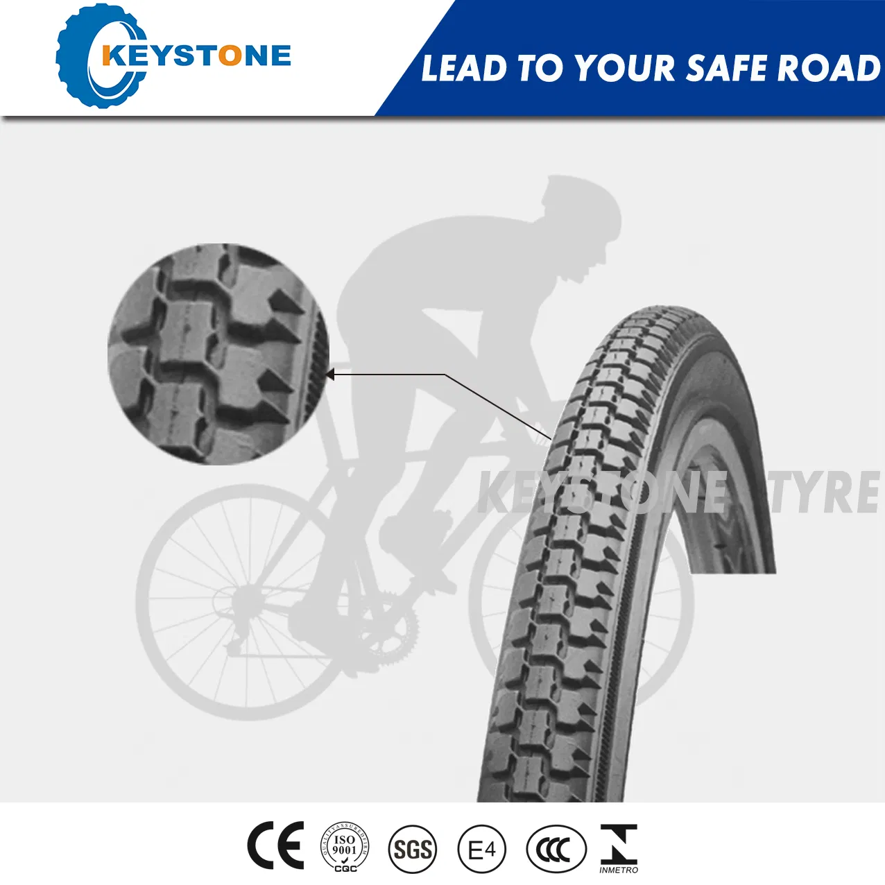 Велосипедная покрышка BMX 20" с двойным компаундом ECE