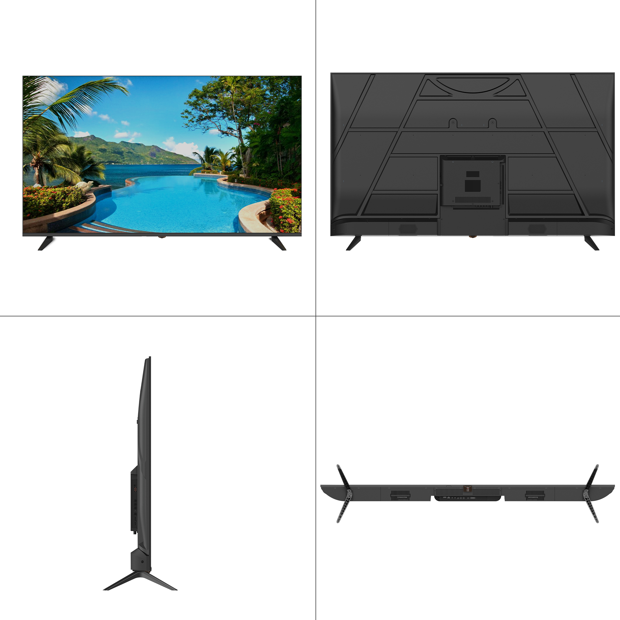 Телевизор 4K 8K 85-дюймовый светодиодный смарт TV с Wi-Fi на Android (19, 32, 43, 50, 55, 65, 75 дюймов) OLED