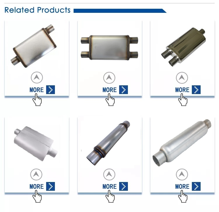 Универсальный овальный глушитель выхлопной системы