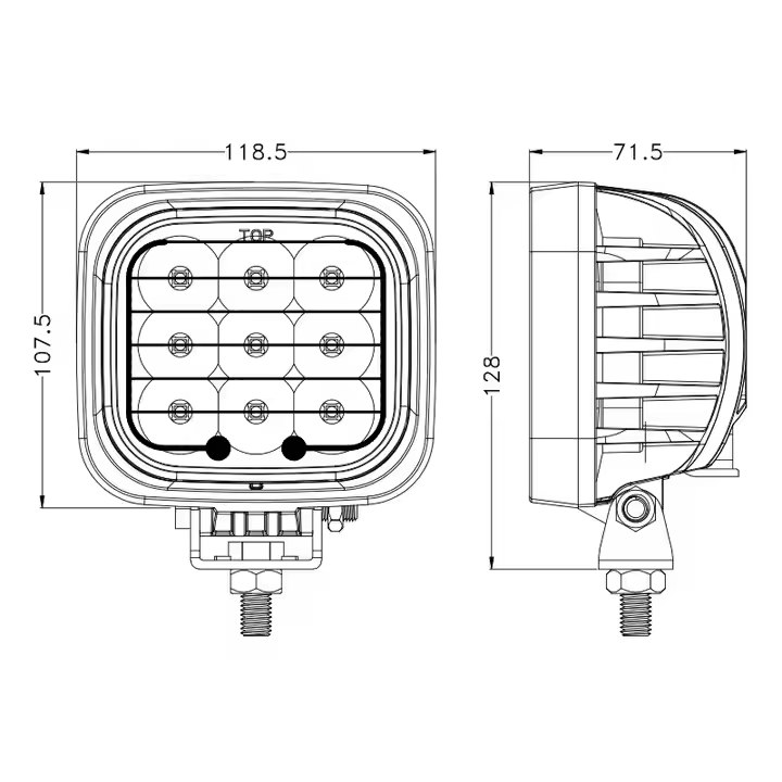 90W LED противотуманная фара для внедорожников и авто