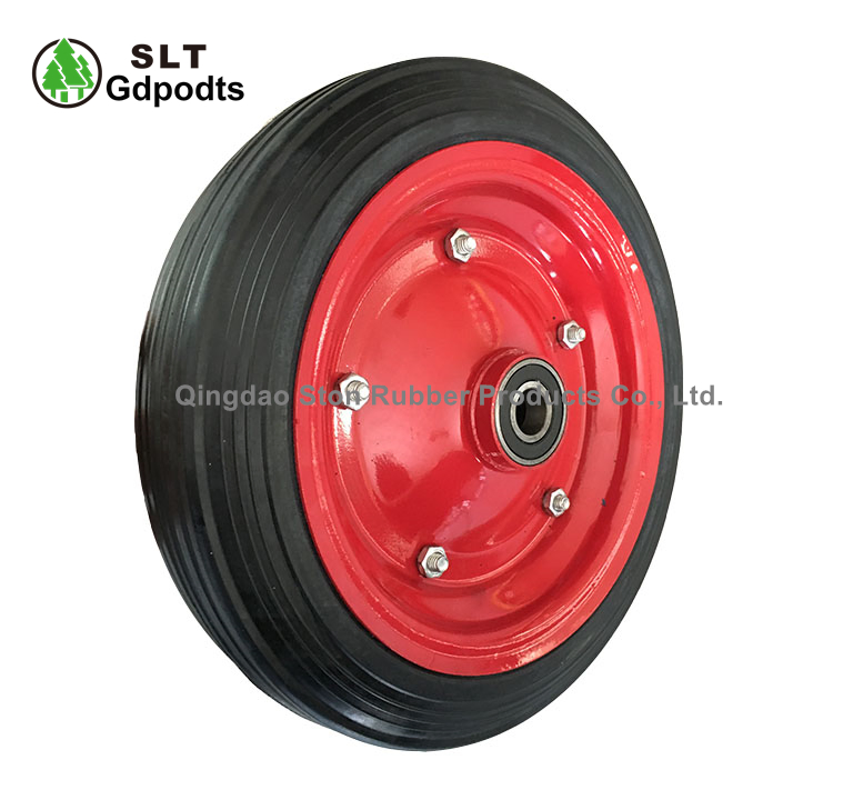 12-дюймовое цельнолитое резиновое колесо