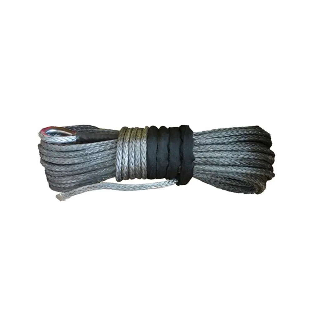 Braided Synthetic Fiber Winch Rope UHMWPE Rope High Quality