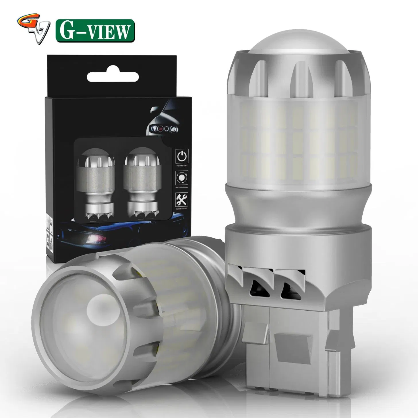 Gview GY 7440 LED Bulbs 7440 For Car Bcakup Reverse Tail Brake Bulb 992 7441 W21W Led Original Bulb Size Car Light Tail Lamp