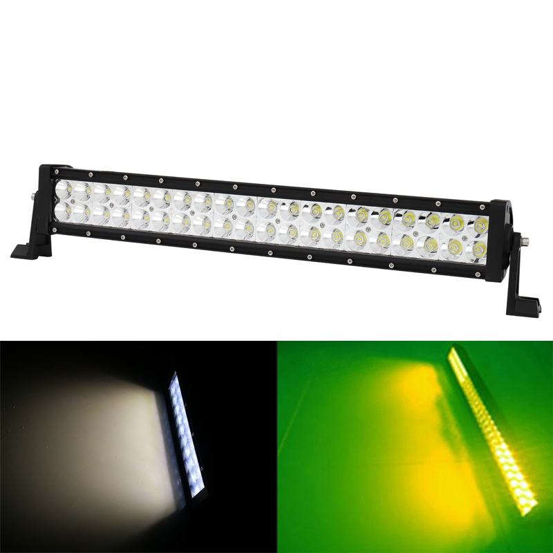 Dual Color Amber/White 120W 21.5" LED Car Light Bar for Offroad 4X4 Truck