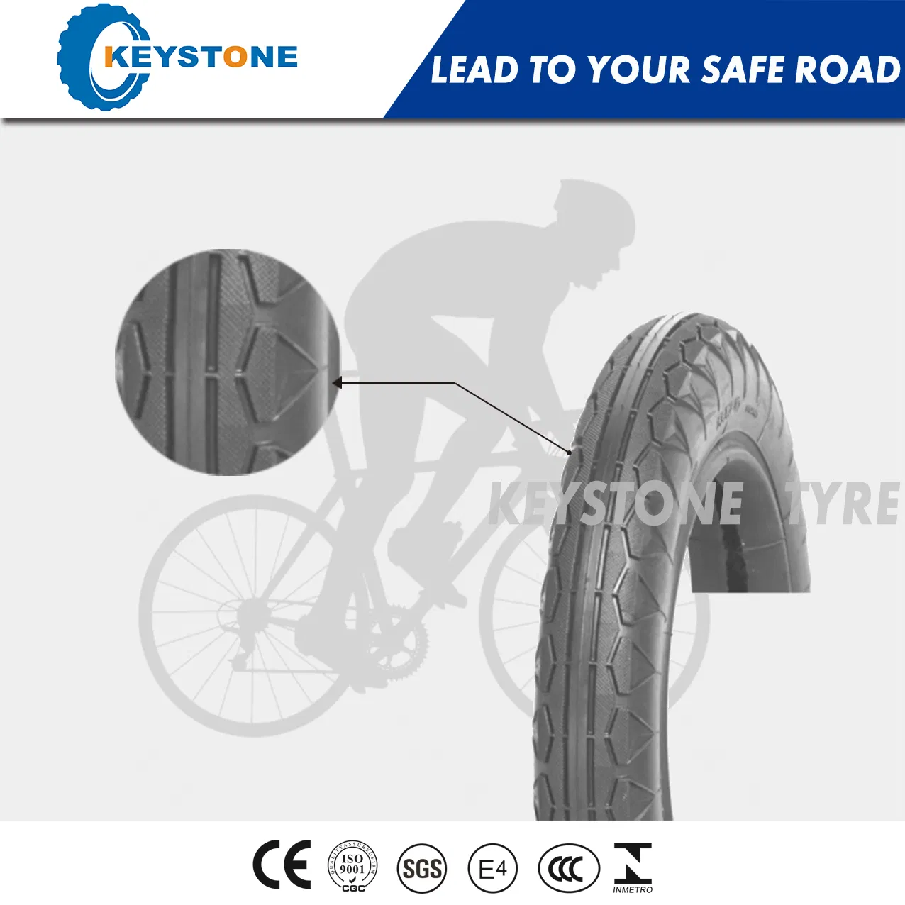 Велосипедная покрышка BMX 20" с двойным компаундом ECE