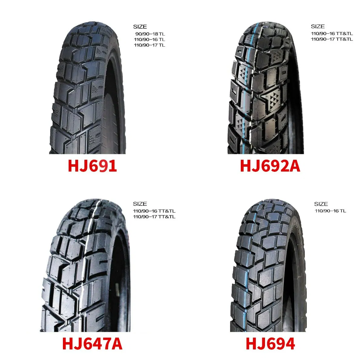 Мотошины бескамерные 90/90-18, 110/90-16, 300-17 и др.