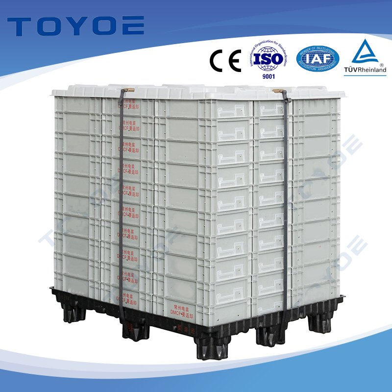 Soundproof Plastic Crates Euro Pallet Box Plastic Crate Box with Noise-Dampening Layers--Ideal for Electric Vehicle Parts Transport