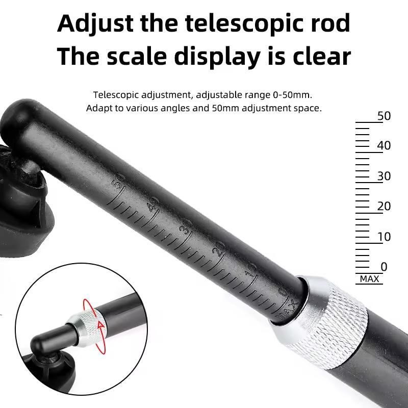 360 Degree Rotating Adjustable Bike Rearview Mirror Adjustable Telescopic Reflective Riding Mirror