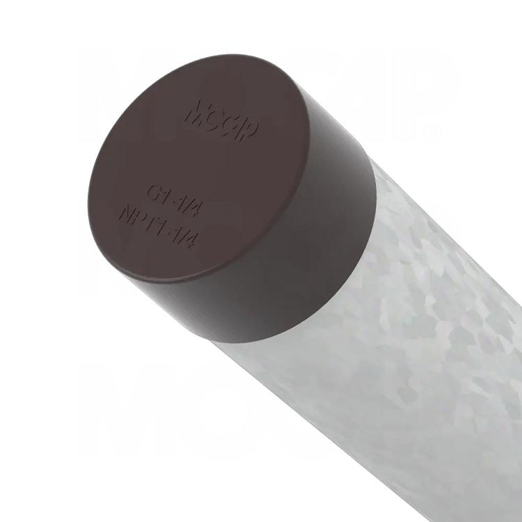 3 Inch Galvanized Steel Pipe Plastic Round Pipe End Cap for Tubing Protection From Damage and Contamination