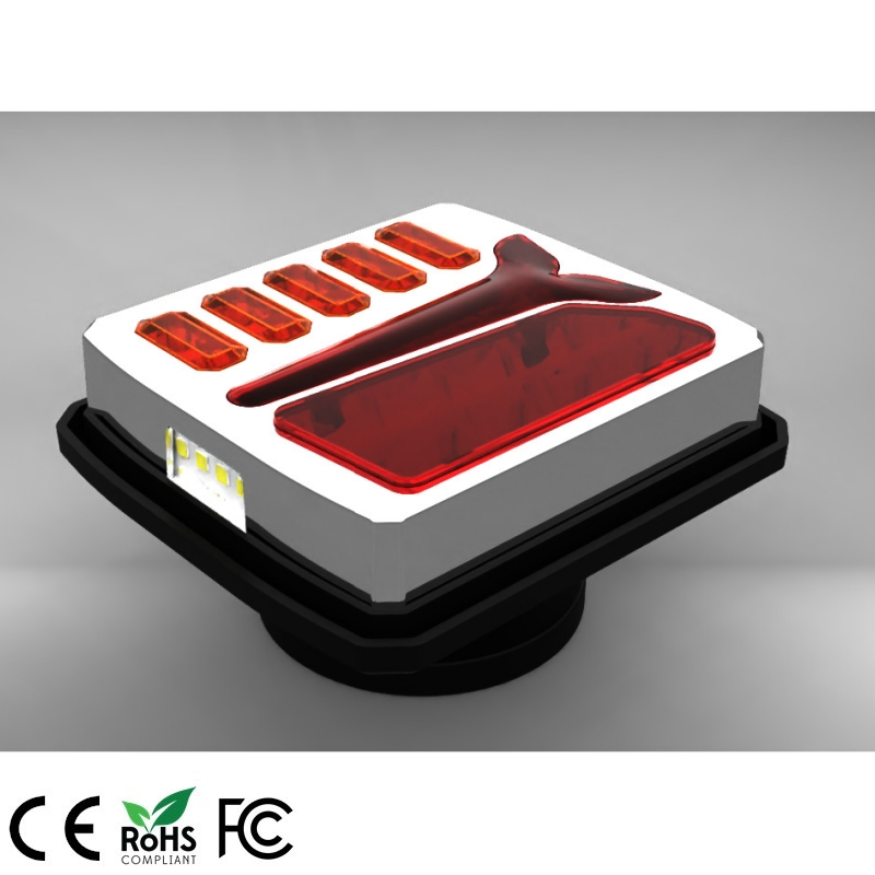 Wireless LED Magnetic Trailer Tractor Rechargeable Tail Light Kit