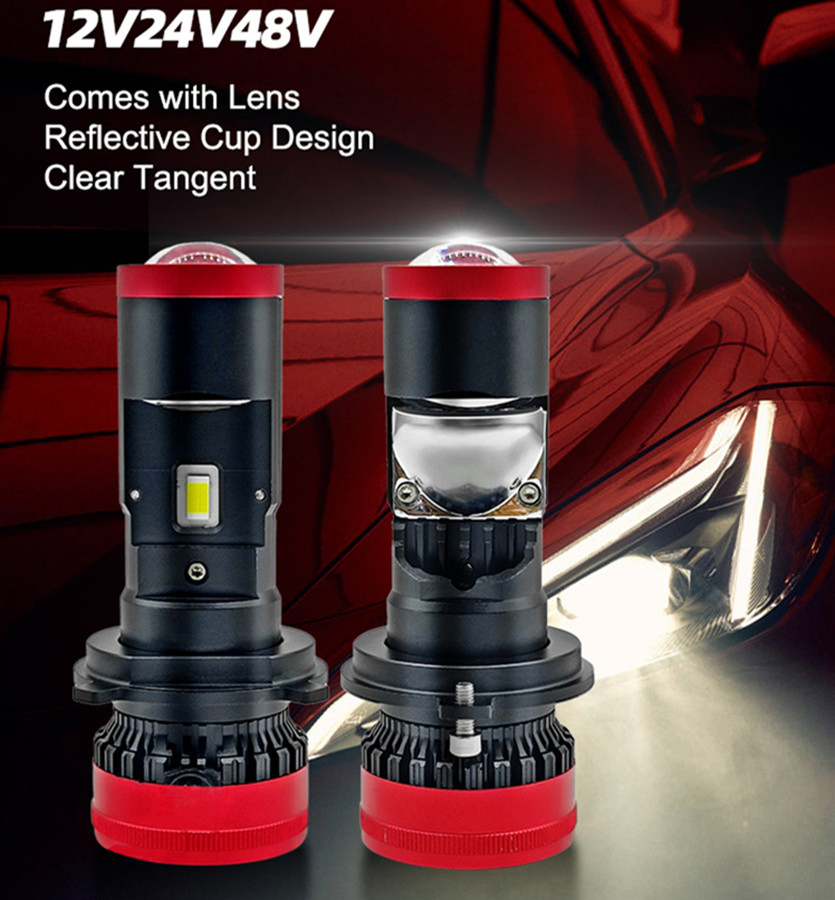 LED-проектор Y6PRO H4 12V/24V с двойным рефлектором