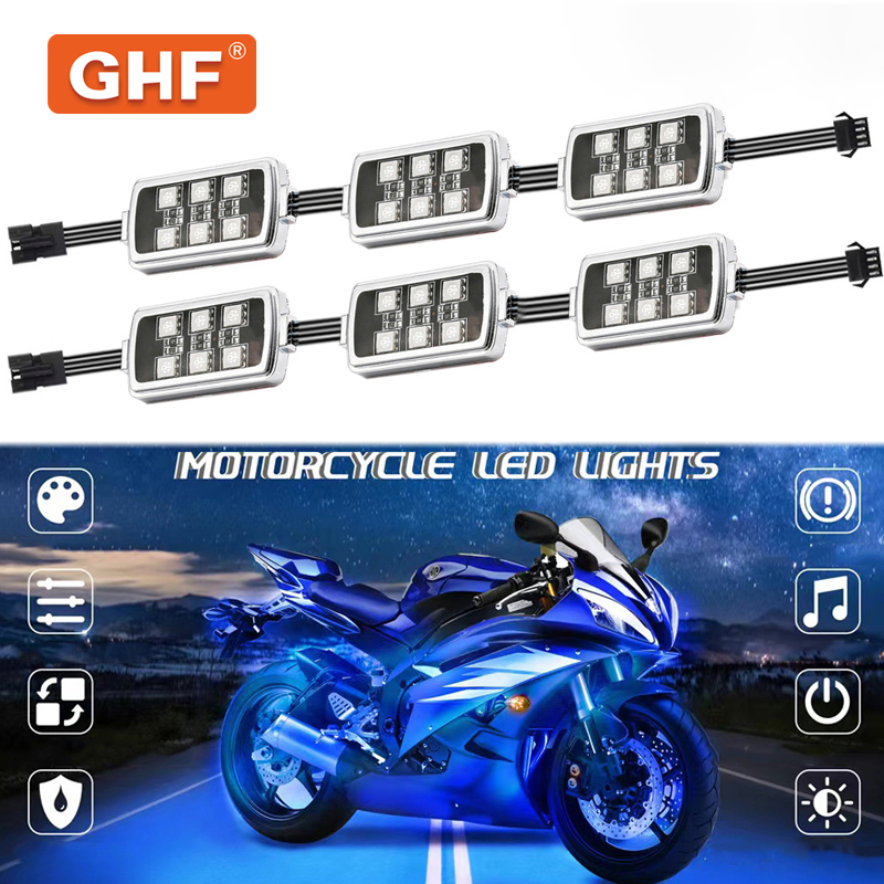 RGB LED подсветка днища 50W с пультом для авто и мото