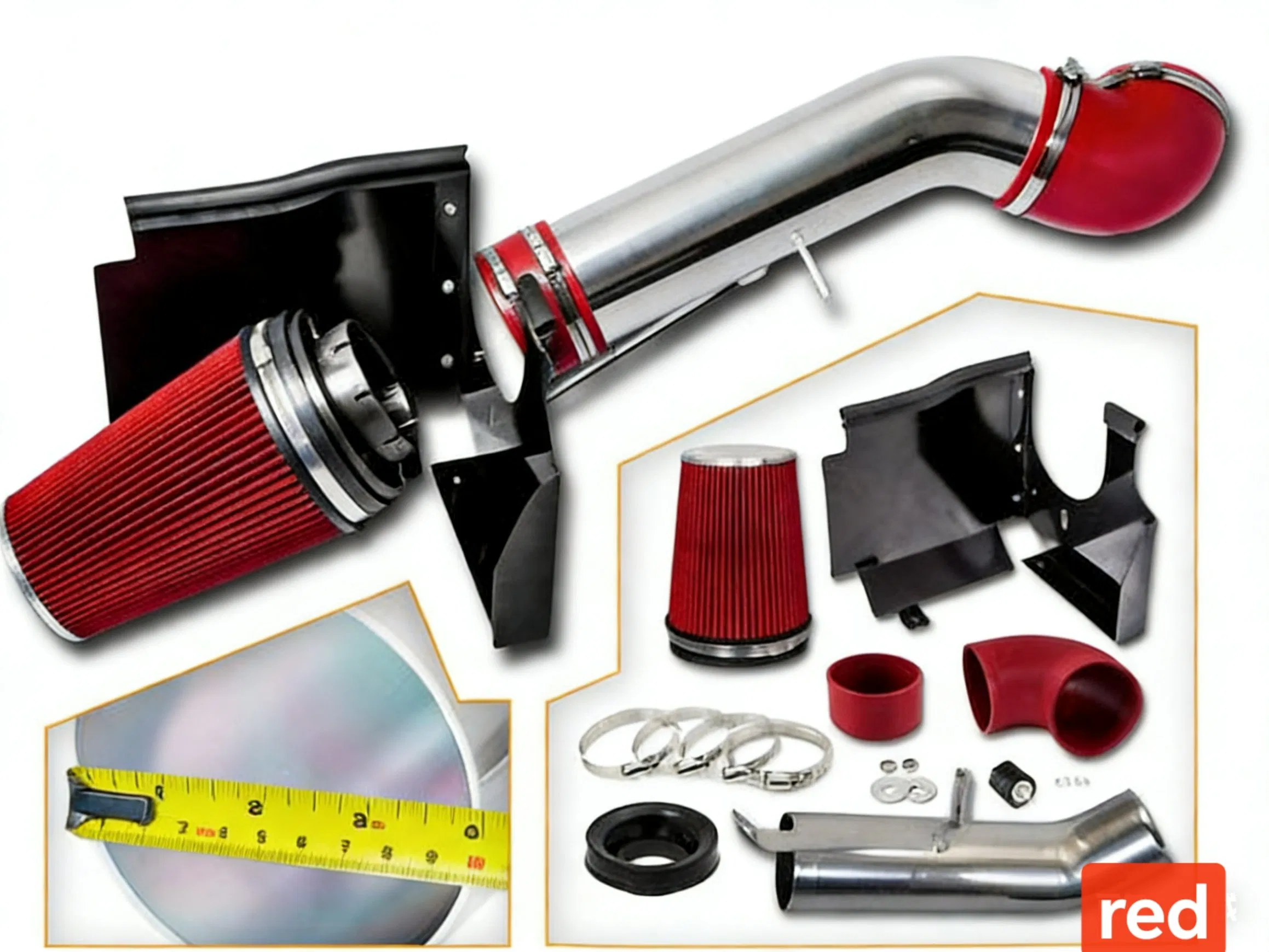 Холодный воздухозаборник 4" для GMC/Chevy V8 4.8L/5.3L/6.0L