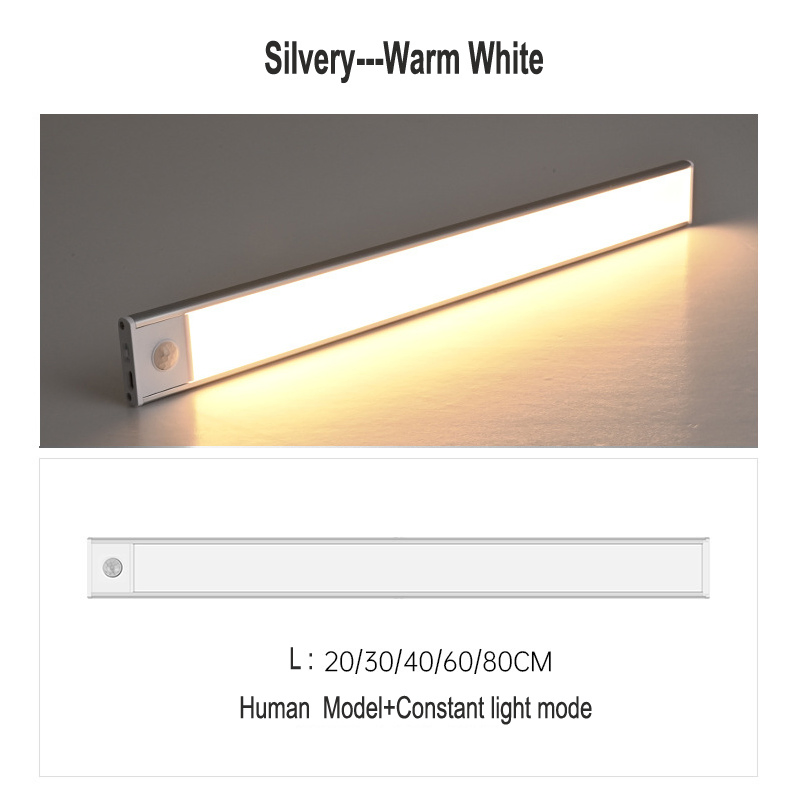 Cost-Effective Under Cabinet Light Motion Sensor Adapter Powered Night Light Closet Lamp Wardrobe Light for Indoor