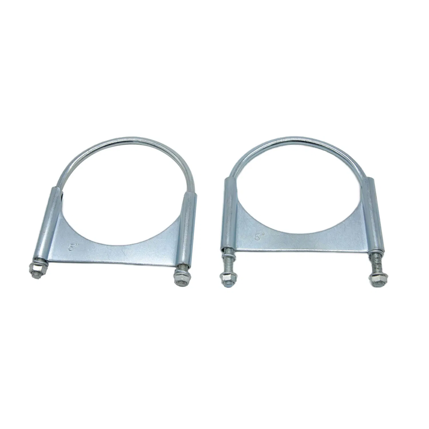 4 Inch Zinc Plated U-Bolt Clamp for Automotive Exhaust Pipe Applications