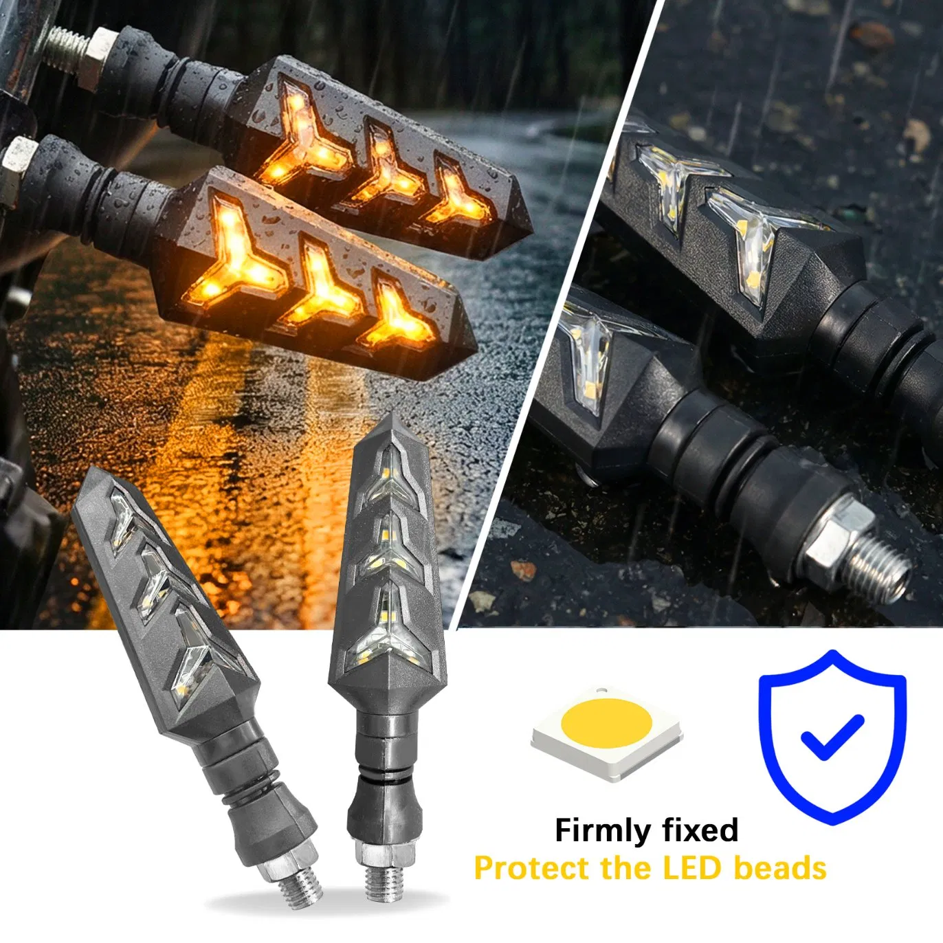 Светодиодные поворотники высокой яркости для мотоциклов и авто