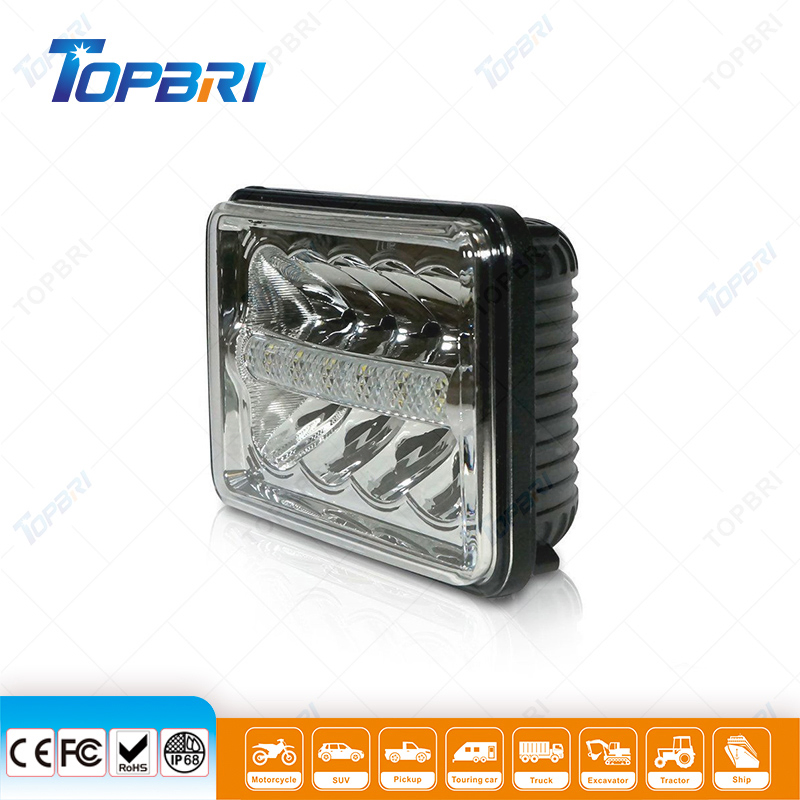 LED-фара для грузовиков 12V 55W DOT 4x6 дюйма