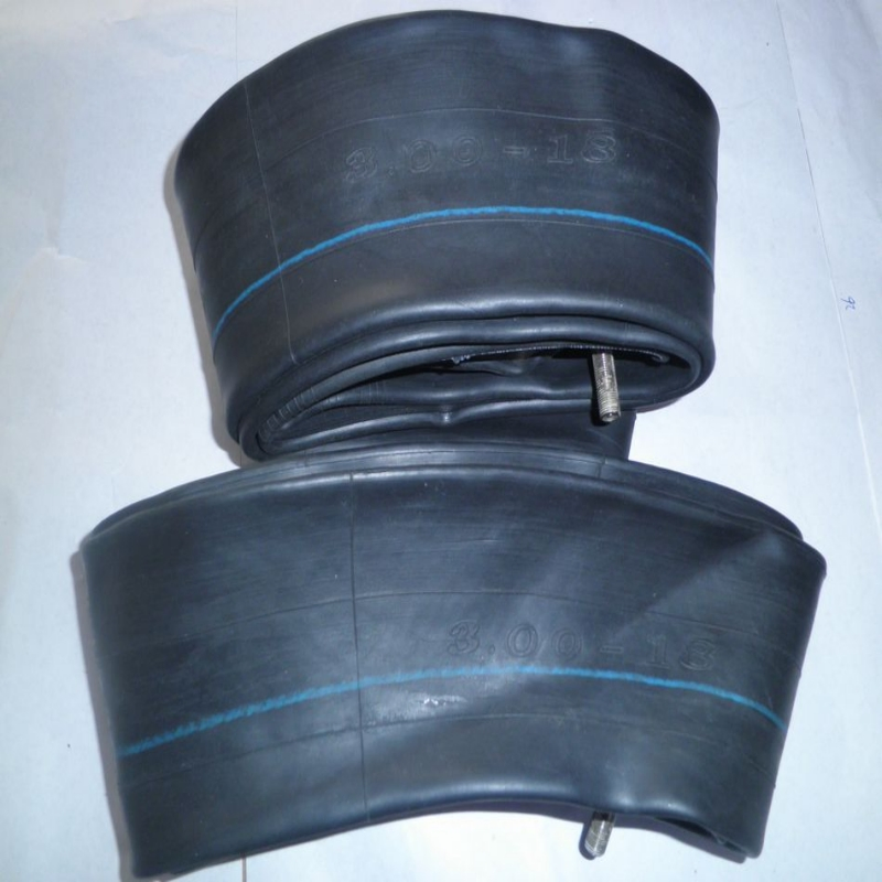 Natural or Butyl Rubber Motorcycle Inner Tube 3.00-18 Tyre Tubes