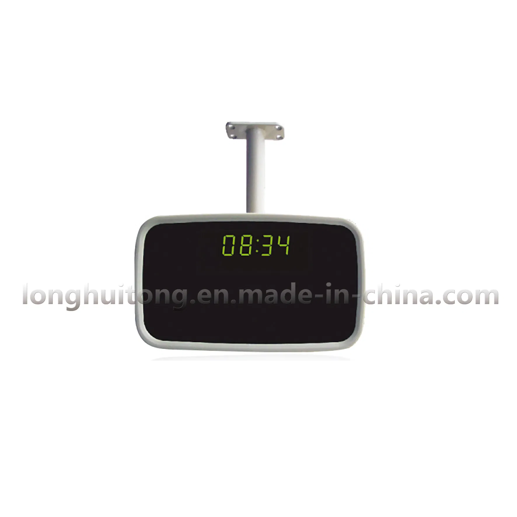 Ultra-Thin LED Digital Rearview Mirror Triple Display (Time/Date/Temp) High-Brightness Adjustable LED Screen