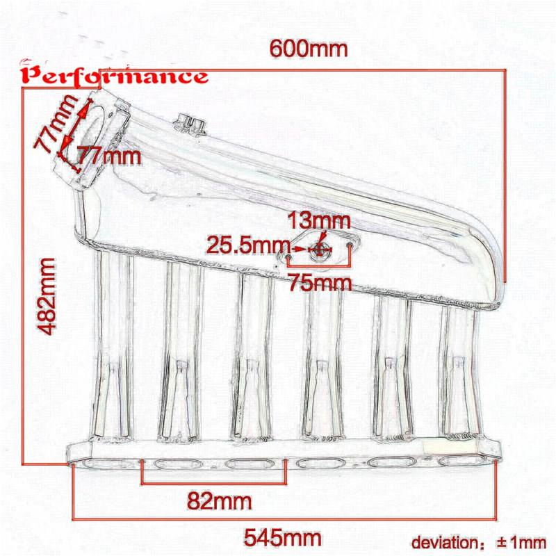 Впускной коллектор с дросселем и топливной рейкой для BMW E36 E46