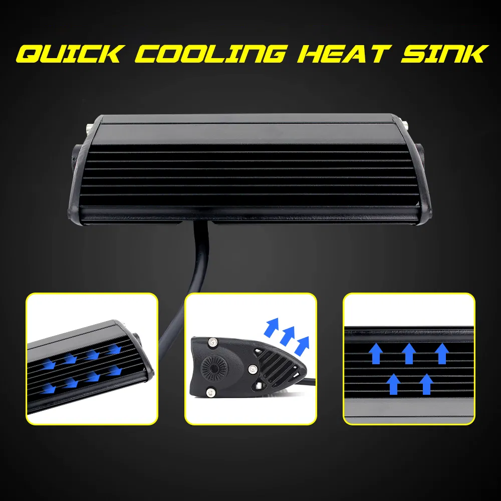 Светодиодная балка 7 дюймов 30Вт, 3D линза, внедорожник