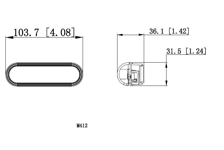 Светодиодный фонарь подсветки номера LM-412 для Volkswagen