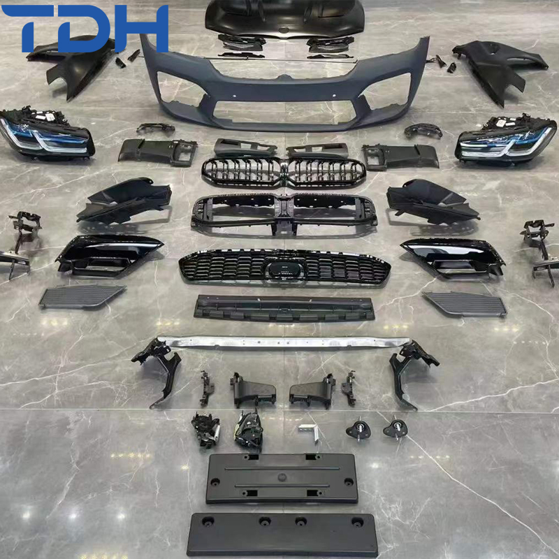 High Quality PP Bumper Suitable for BMW 5 Series F10/F18 Modified to G30 G38 Lci M5 Front Bumper Rear Bumper with CS Hood