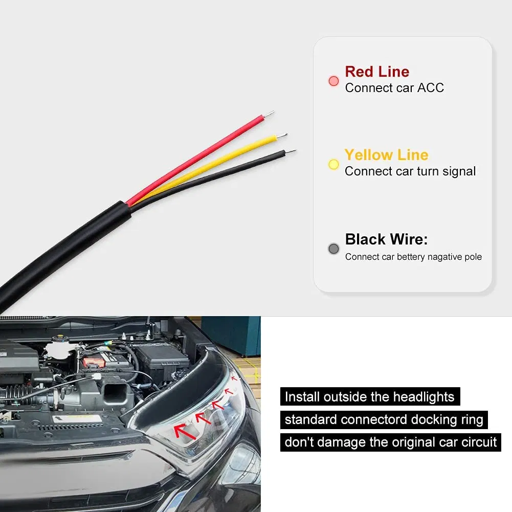 30cm 45cm 60cm Ultra-Thin Car LED Daytime Running Strip Light Soft Tube LED Strips Colorful Water Light Guide Car Light Strips