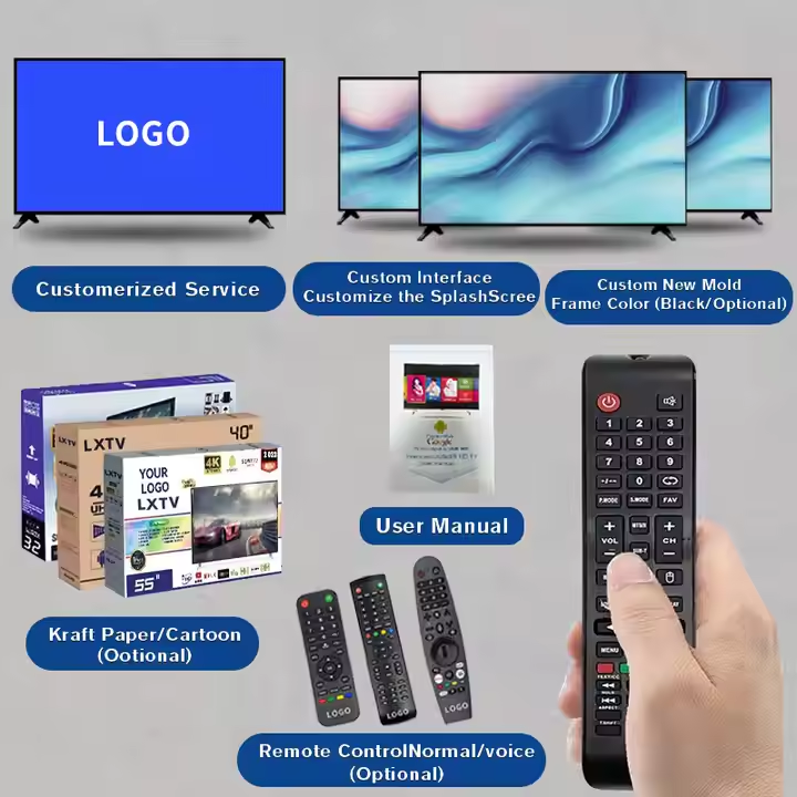 Смарт-телевизоры с ЖК-дисплеем 32, 43, 50, 55 дюймов HD, 2K, 4K, Smart TV на Android