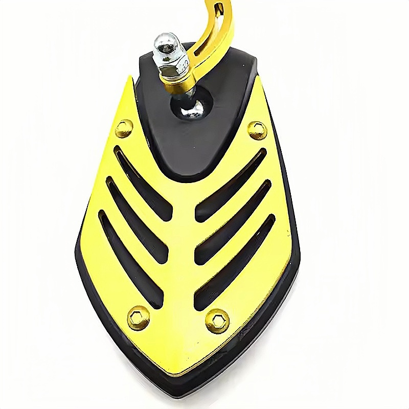 Motorcycle Rearview Mirror, Refit Aluminum Alloy Pole Motorcycle Rear Mirror, Side View