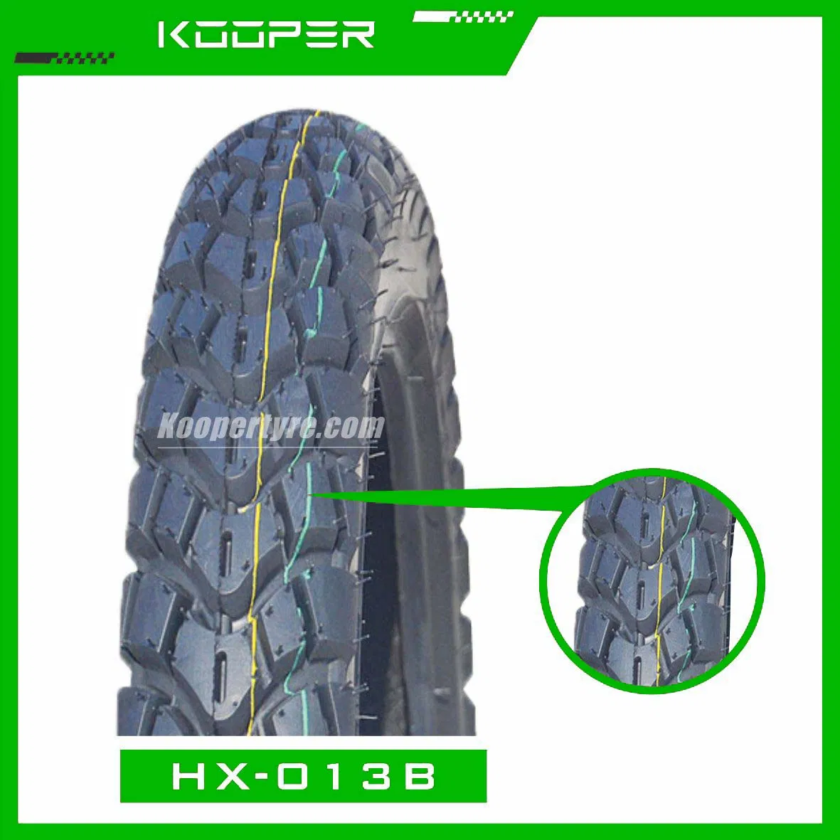 Мотошина KOOPER 90/90-18 с повышенным сцеплением