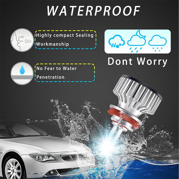 Лампы LED для авто CREE 90W 18000lm, набор цоколей