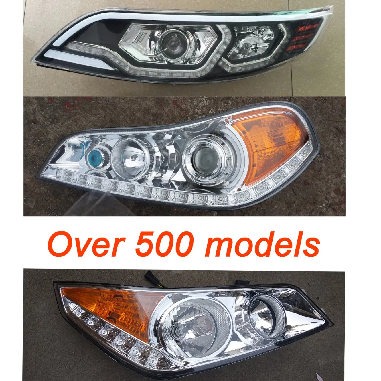 24V Bus Light LED Lamp Vehicle Lighting Parts Bus Head Light Front Lamp for Kinglong Higer Irizar Bus