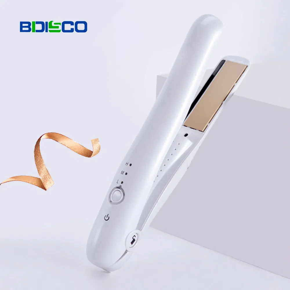 Bidisco Wireless Ceramic Flat Iron LED Electric PTC PRO Nano Titanium Flat Iron