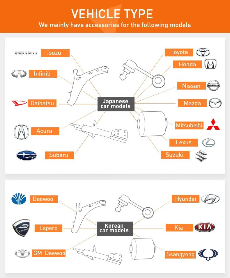 Eep Auto Parts Car Shock Absorber for Toyota Honda Nissan Mazda Mitsubishi Suzuki Subaru Hyundai KIA