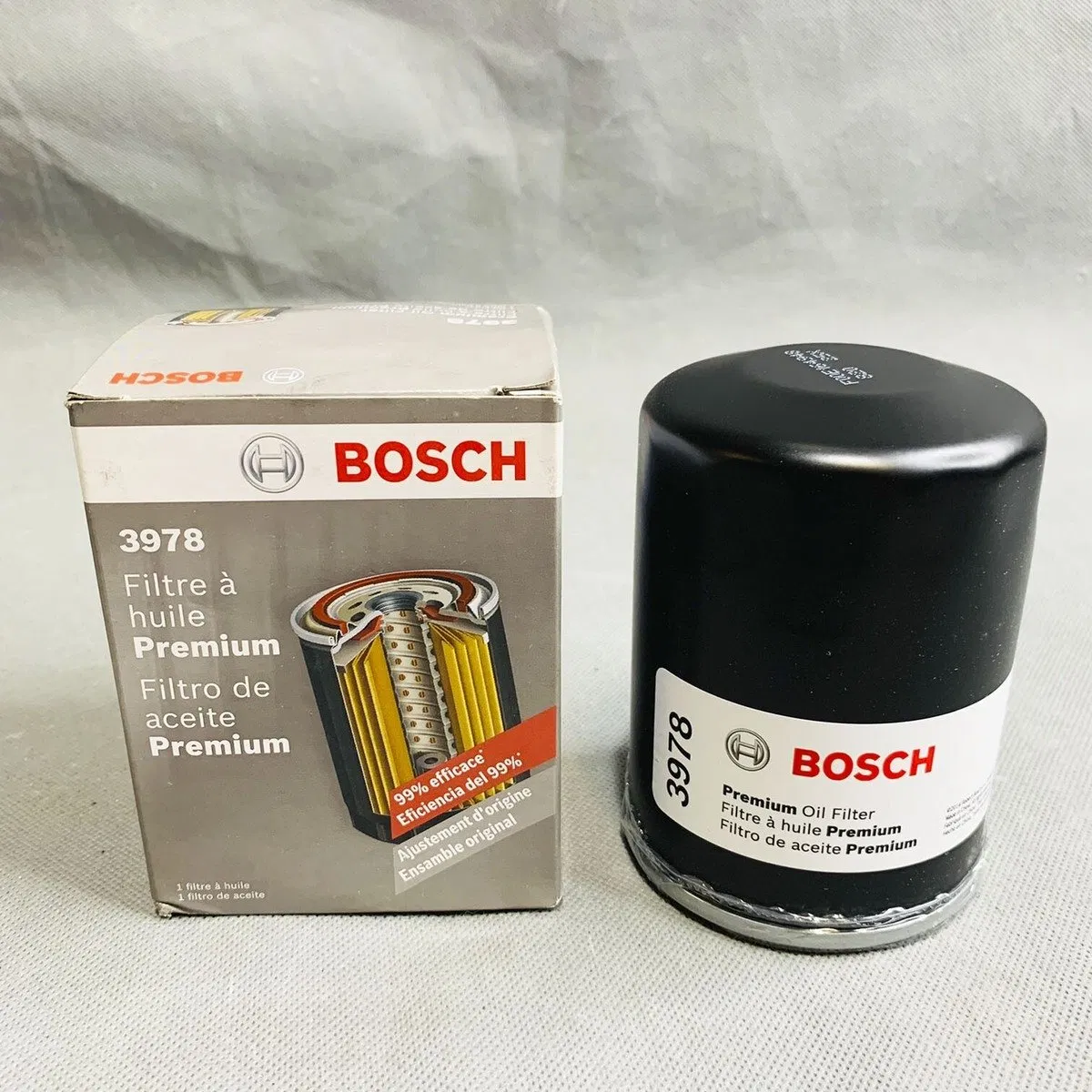 B0sch Automotive 3511 3323 3330 Oil Filter with Filtech Filtration Technology