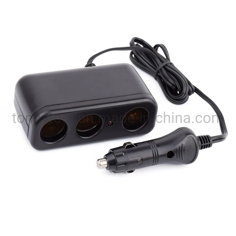 Тройной автомобильный разветвитель прикуривателя 12В/24В