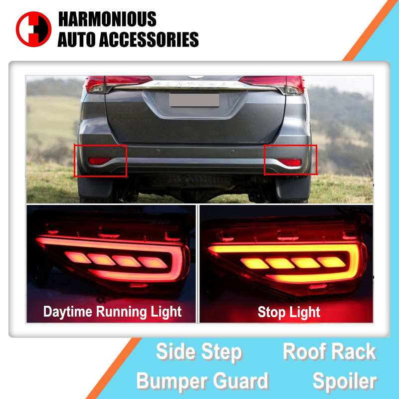 Задний бамперный фонарь для Toyota Fortuner (SW4) 2016-2018