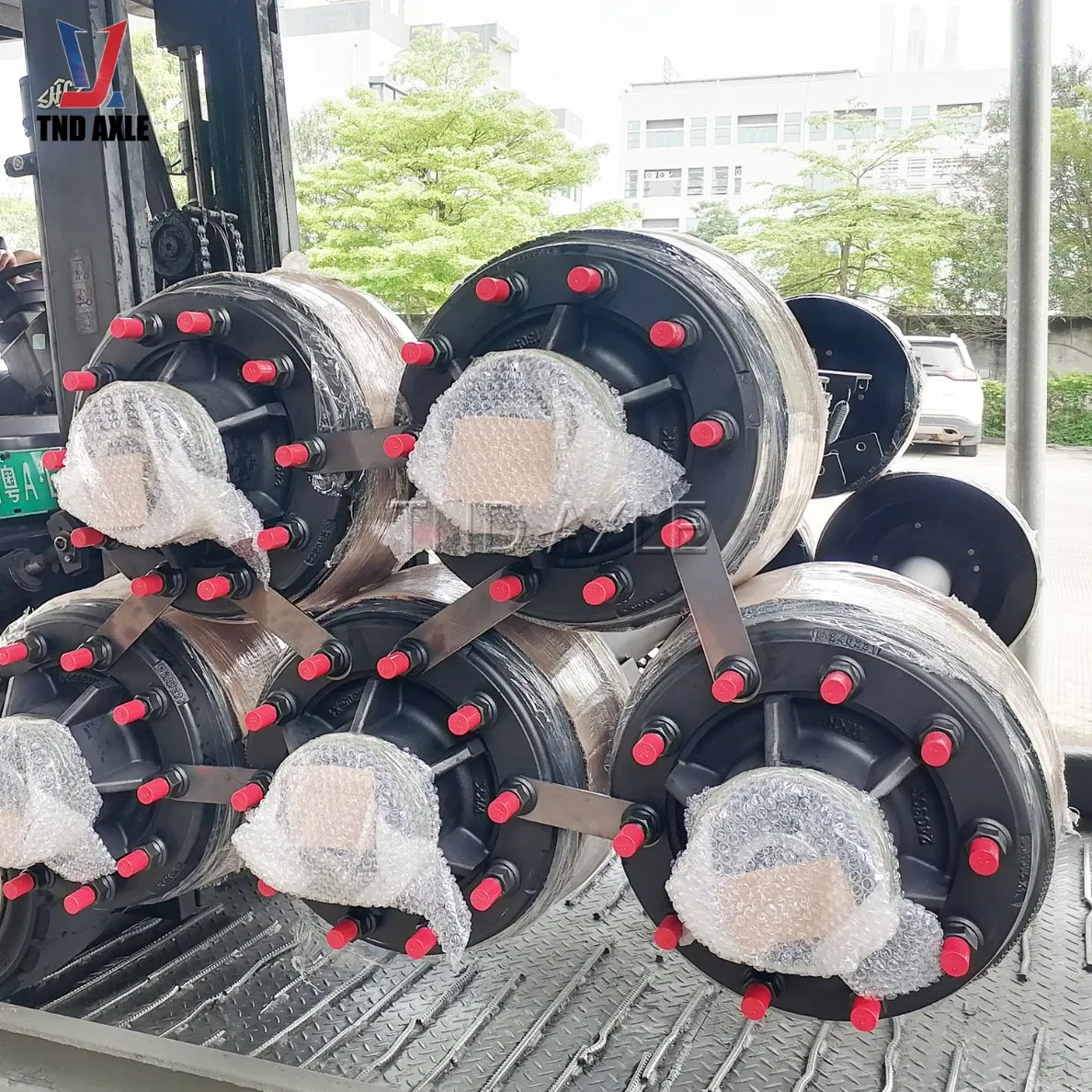 Trailer Suspension Air Bag Auto-Motorcycle-Parts-Accessories 10t Drum Brake American Type Maintenance-Free Axle